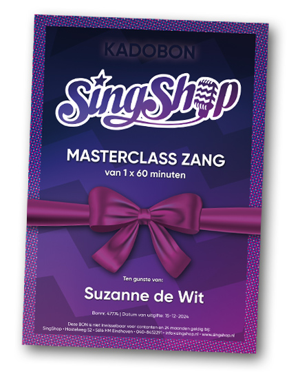 Kadobon | SingShop | Zangles | Studio